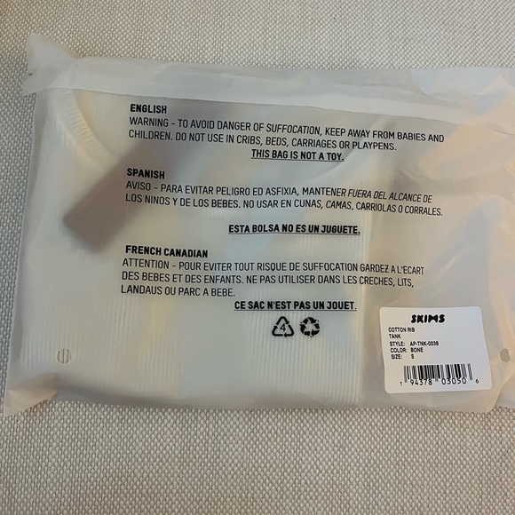 NWT Skims Cotton Rib Tank - Picture 4 of 5